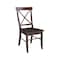 International Concepts 30 in. Round Top Pedestal Dining Table with 2 X-Back Chairs K15-30RT-C613-2 - alternate 3